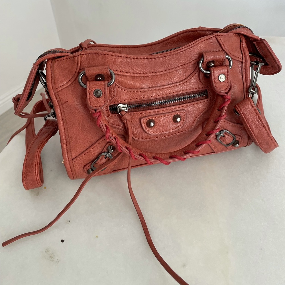 Inspired motorcycle cross body bag
